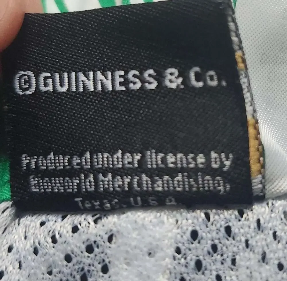 Guinness Official Merchandise Men's Black Green White Swim Trunks Board Shorts S
